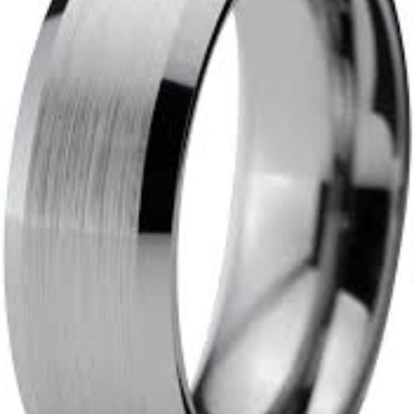 Tungsten Wedding Band Ring Men Women : size 10.5 - Picture 5 of 5